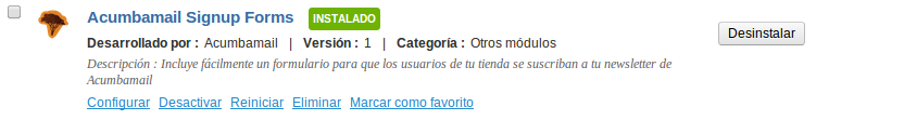 formulario en Prestashop